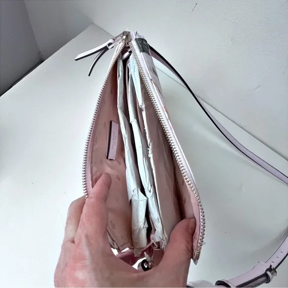 New kate spade New York Dawn Champagne Pink Crossbody Bag Purse - Picture 6 of 13